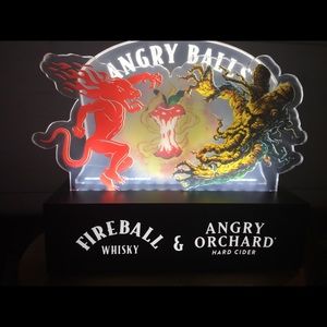 Angry balls Back bar light up sign